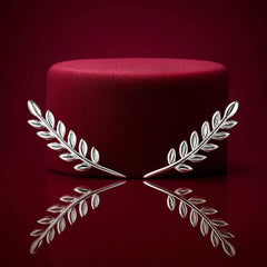 925 Sterling Silver Rhodium Plated Leaf Ear Cuffs – Minimalist Climber Earrings